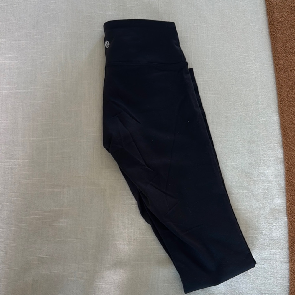 Lululemon thick black leggings mid rise
